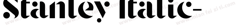 Stanley Italic字体转换